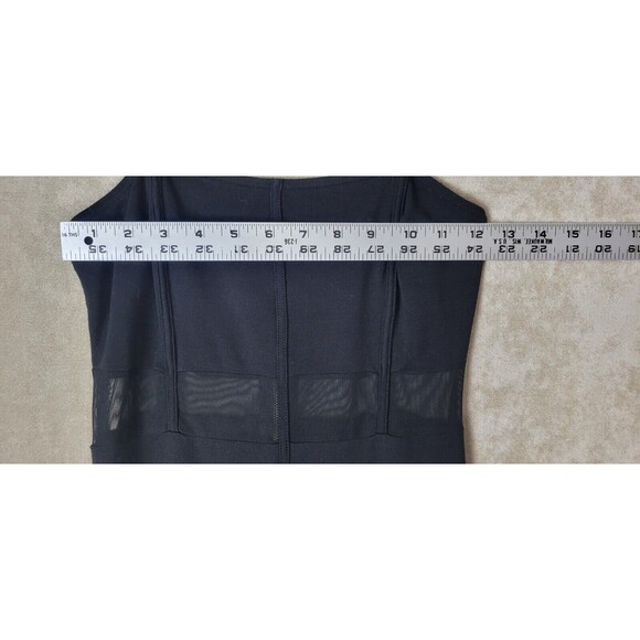 K Too Women's Sleeveless Dress Black Mesh Panels Size Small Zipper Back - Picture 3 of 11